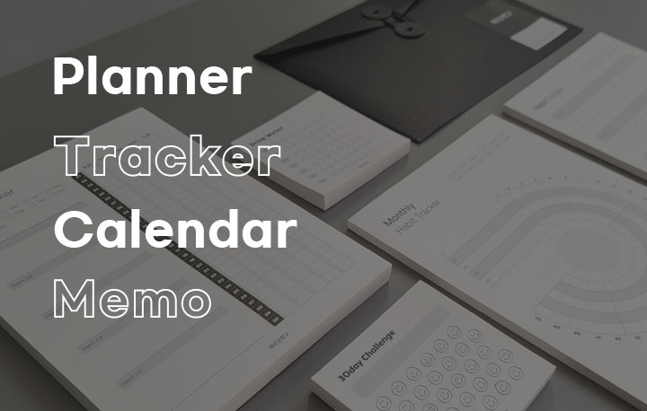 Planner, Tracker, Calendar, Memo