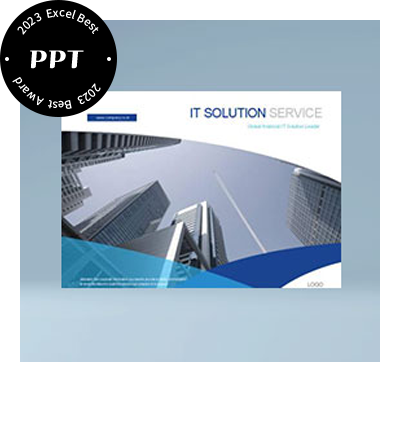 PPT : IT, 솔루션, 온라인서비스 파워포인트 디자인