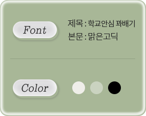 Font ����: �б��Ƚ� �ʹ�� ����: ��������